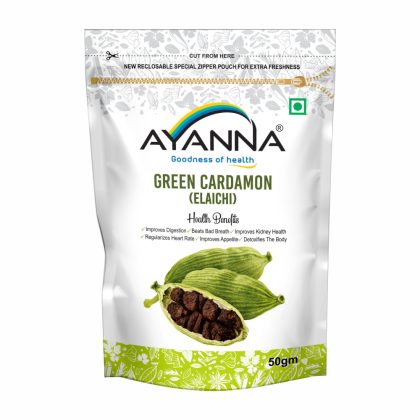 Ayanna Green Cardamon (Elaichi) – 50gm